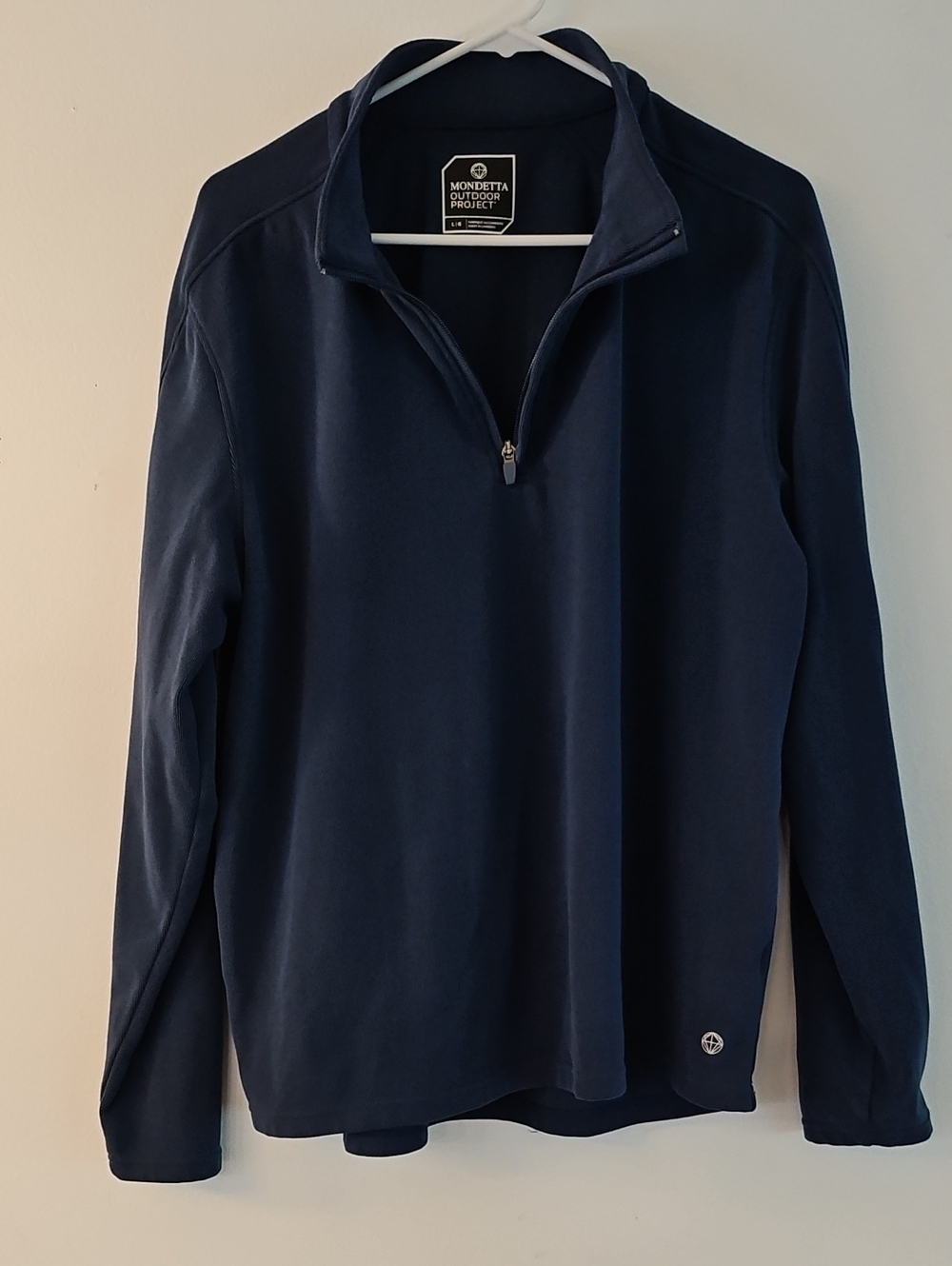 L Men's Navy Quarter-Zip Pullover
